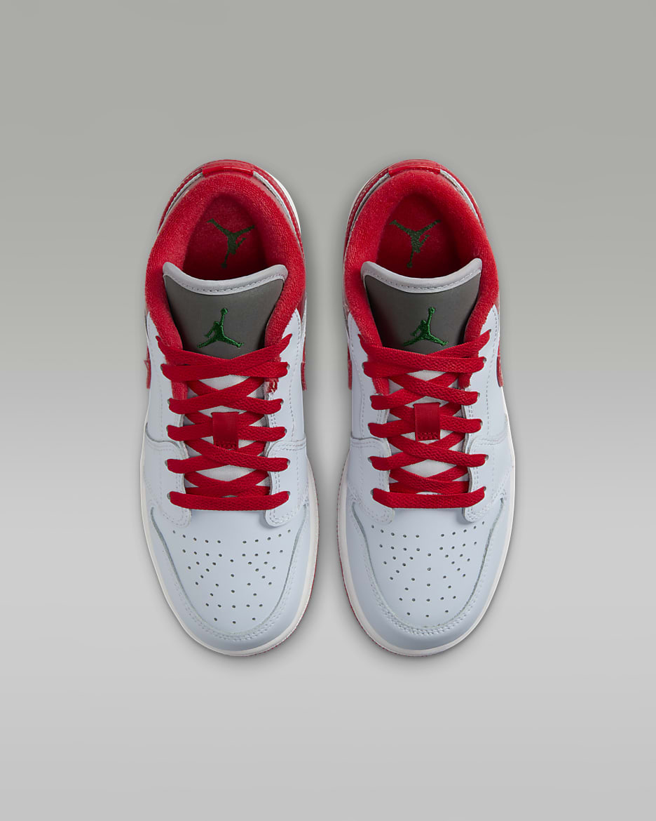 Jordan 1 low red and white online